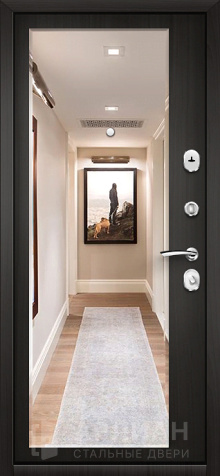 Фото №2 « Уличная входная дверь премиум класса с зеркалом №4»