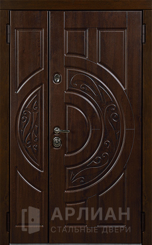 Фото «Уличная входная дверь двухстворчатая металлическая с терморазрывом №29»